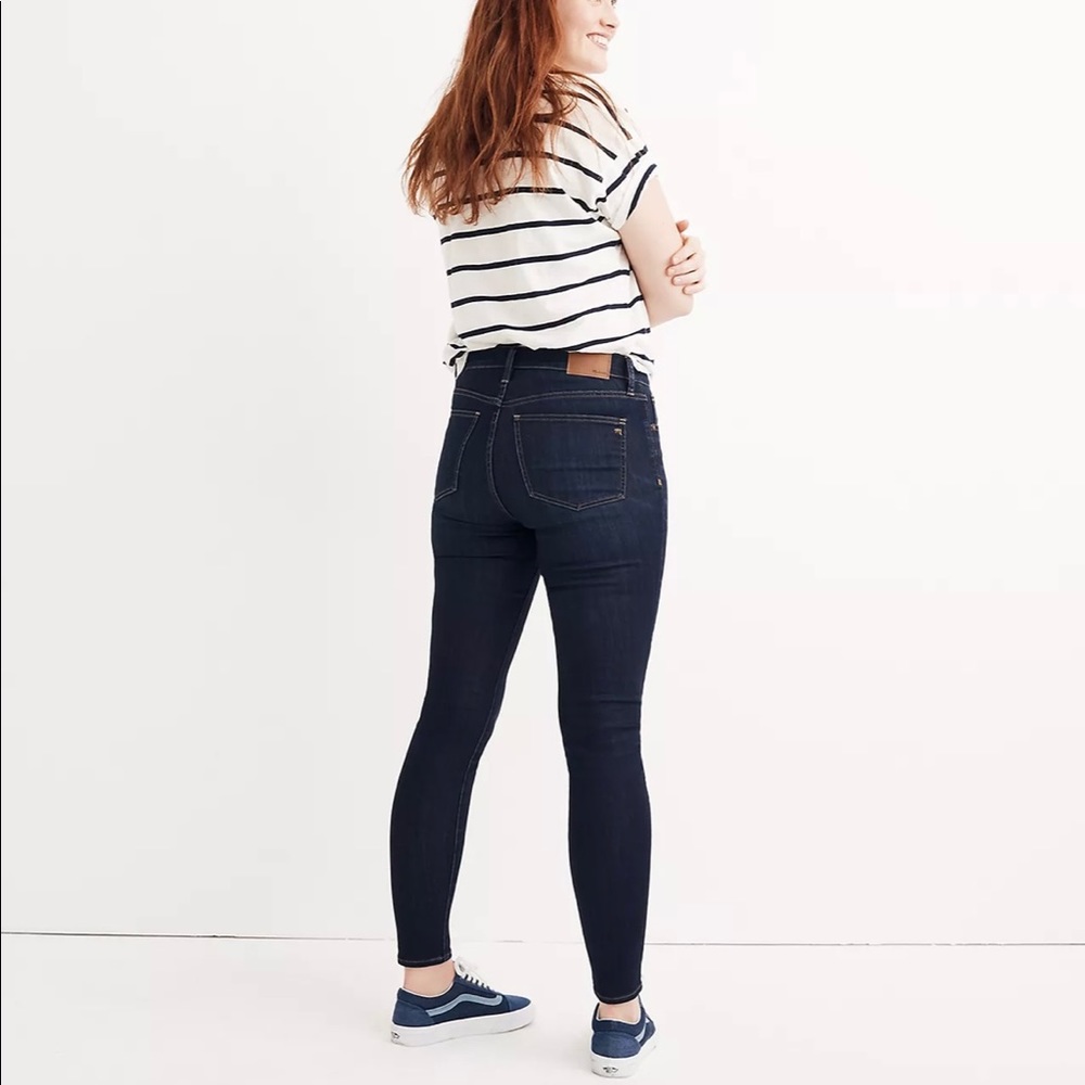 NWT Madewell 9" Mid-Rise Skinny Jeans in Larkspur Wash: TENCEL™ Denim Edition